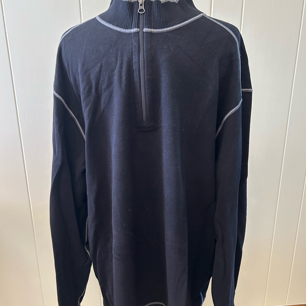 Cutter & Buck Men's Black Zip-Up Sweater